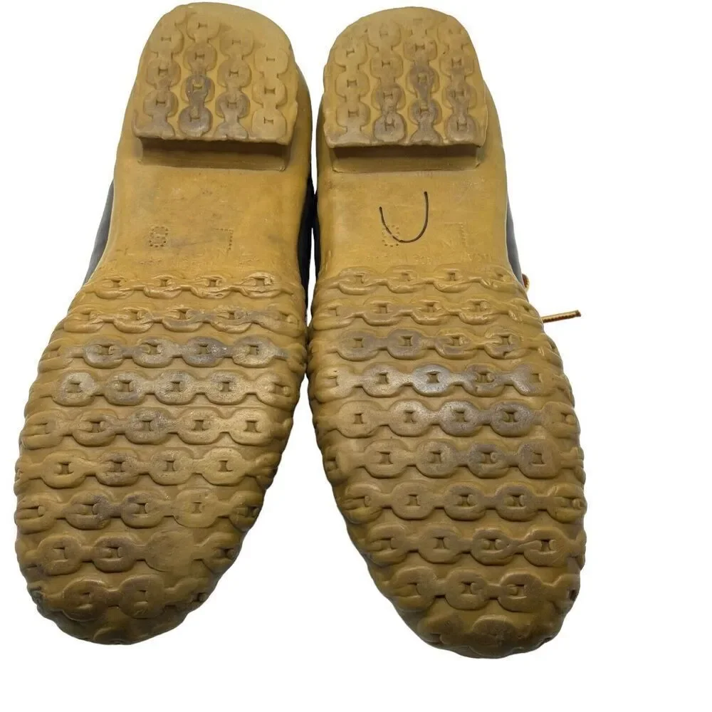 VINTAGE L.L. Bean Boots Rubber Moc Duck Shoes Brown Slip On size 7